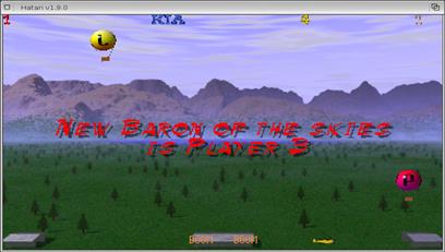 Screenshot of Hatari running the game Aces High for Atari Falcon.