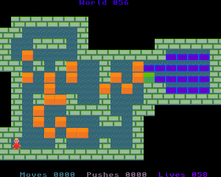 BoxWorld - stage fifty-six at beginning BoxWorld Stage 56 - initial position.