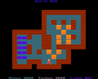 BoxWorld - stage sixty at beginning BoxWorld Stage 60 - initial position.