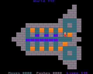 BoxWorld - stage one hundred and twelve at beginning BoxWorld stage 112 - initial position.