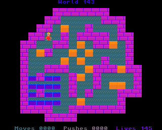 BoxWorld - stage one hundred and fourty-three at beginning BoxWorld stage 143 - initial position.