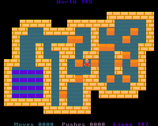 BoxWorld - stage one hundred and fourty-five at beginning BoxWorld stage 145 - initial position.