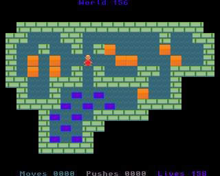 BoxWorld - stage one hundred and fifty-six at beginning BoxWorld stage 156 - initial position.