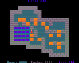 BoxWorld - stage two hundred and twelve at beginning BoxWorld stage 212 - initial position.