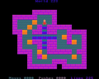 BoxWorld - stage two hundred and twenty-three at beginning BoxWorld stage 223 - initial position.