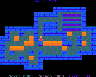 BoxWorld - stage two hundred and twenty-nine at beginning BoxWorld stage 229 - initial position.