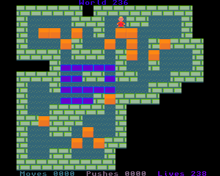 BoxWorld - stage two hundred and thirty-six at beginning BoxWorld stage 236 - initial position.