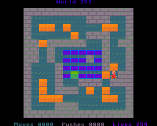 BoxWorld - stage two hundred and fifty-two at beginning BoxWorld stage 252 - initial position.