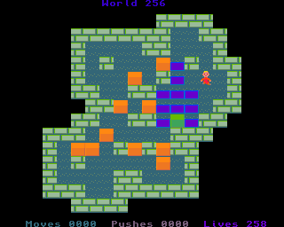BoxWorld - stage two hundred and fifty-six at beginning BoxWorld stage 256 - initial position.