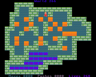 BoxWorld - stage two hundred and sixty-six at beginning BoxWorld stage 266 - initial position.