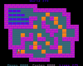 BoxWorld - stage two hundred and seventy-three at beginning BoxWorld stage 273 - initial position.