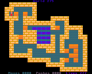 BoxWorld - stage two hundred and seventy-five at beginning BoxWorld stage 275 - initial position.