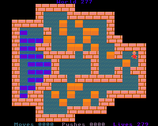BoxWorld - stage two hundred and seventy-seven at beginning BoxWorld stage 277 - initial position.