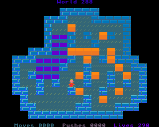 BoxWorld - stage two hundred and eighty-eight at beginning BoxWorld stage 288 - initial position.