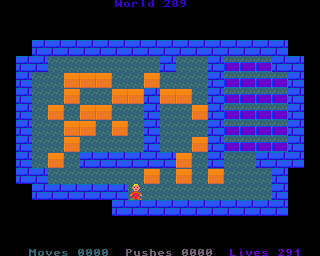 BoxWorld - stage two hundred and eighty-nine at beginning BoxWorld stage 289 - initial position.