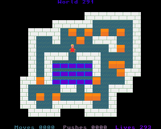 BoxWorld - stage two hundred and ninety-one at beginning BoxWorld stage 291 - initial position.