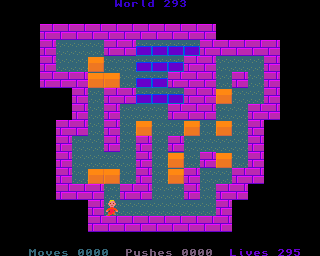 BoxWorld - stage two hundred and ninety-three at beginning BoxWorld stage 293 - initial position.