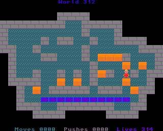 BoxWorld - stage three hundred and twelve at beginning BoxWorld stage 312 - initial position.