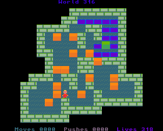 BoxWorld - stage three hundred and sixteen at beginning BoxWorld stage 316 - initial position.