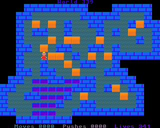 BoxWorld - stage three hundred and thirty-nine at beginning BoxWorld stage 339 - initial position.