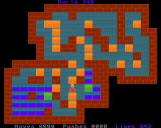 BoxWorld - stage three hundred and fourty at beginning BoxWorld stage 340 - initial position.
