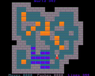 BoxWorld - stage three hundred and fourty-two at beginning BoxWorld stage 342 - initial position.
