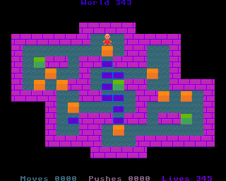 BoxWorld - stage three hundred and fourty-three at beginning BoxWorld stage 343 - initial position.