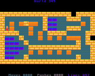 BoxWorld - stage three hundred and fourty-five at beginning BoxWorld stage 345 - initial position.