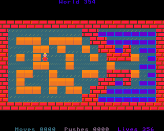 BoxWorld - stage three hundred and fifty-four at beginning BoxWorld stage 354 - initial position.