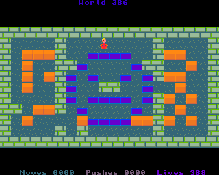 BoxWorld - stage three hundred and eighty-six at beginning BoxWorld stage 386 - initial position.