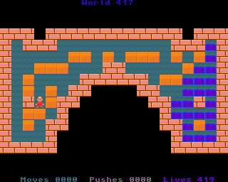 BoxWorld - stage four hundred and seventeen at beginning BoxWorld stage 417 - initial position.