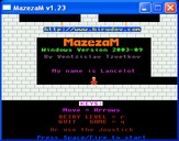 The game MazezaM on Windows - title screen.