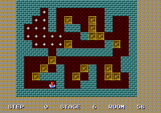 Shove It! - room 58 at beginning Shove It! room 58 - initial position.