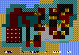 Shove It! - room 59 at beginning Shove It! room 59 - initial position.